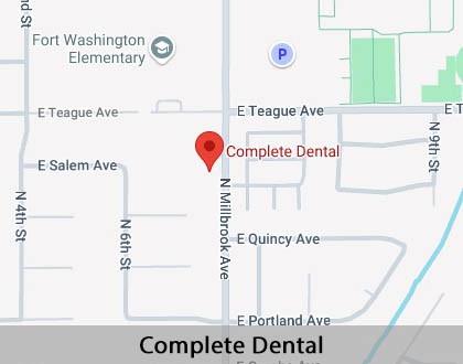 Map image for Dental Center in Fresno, CA